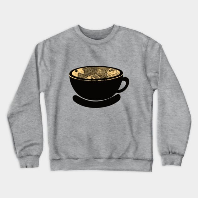 cup of world Crewneck Sweatshirt by gasponce